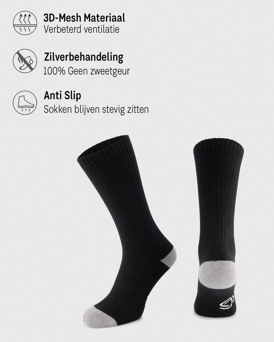 kousen, sportkousen, zwarte kous, anti-slip, gym kousen