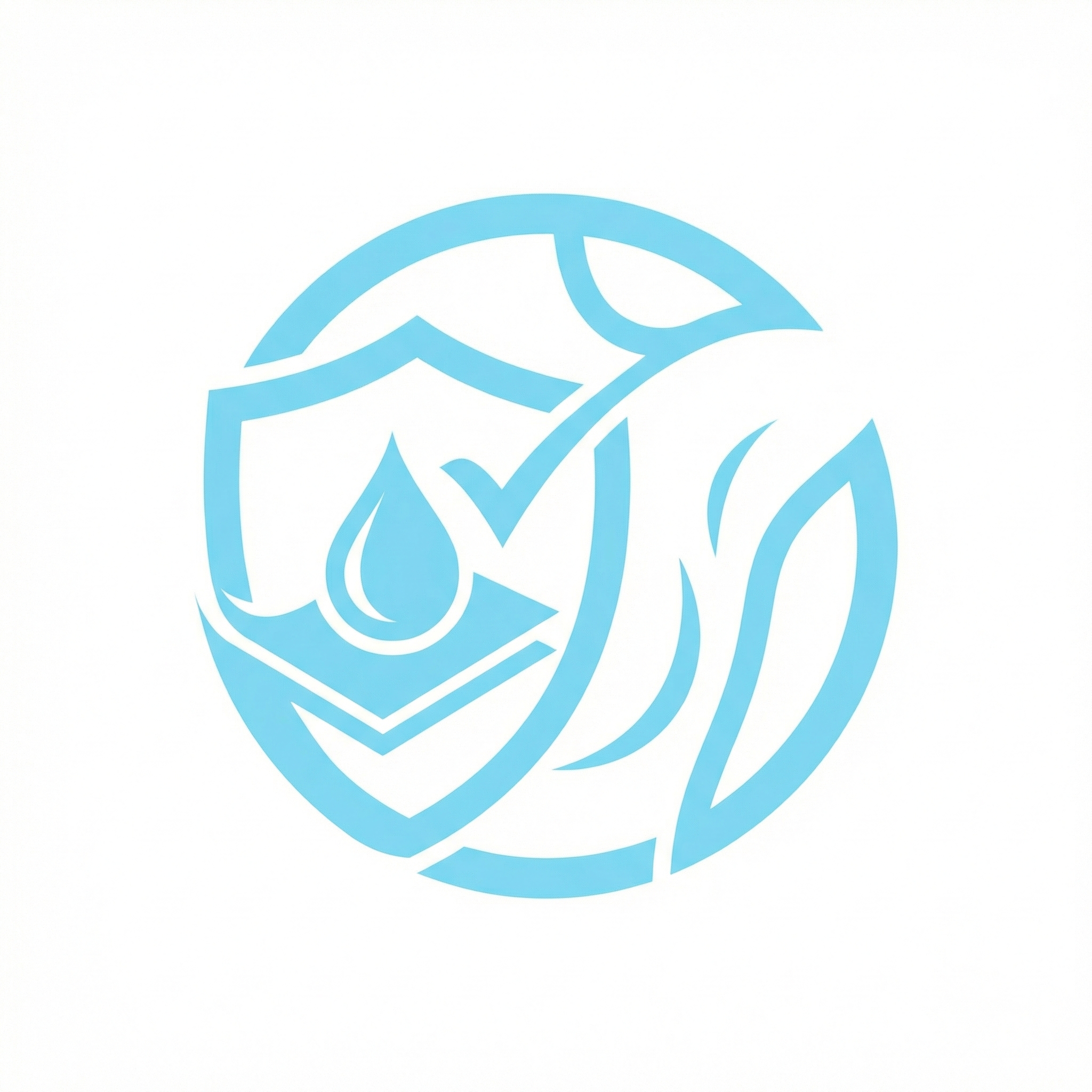 logo, embleem, schild, blauw, cirkel