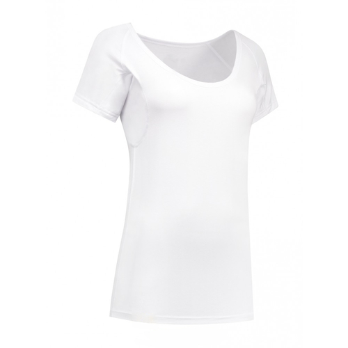 t-shirt, korte mouwen, wit, rond hals, gladde stof
